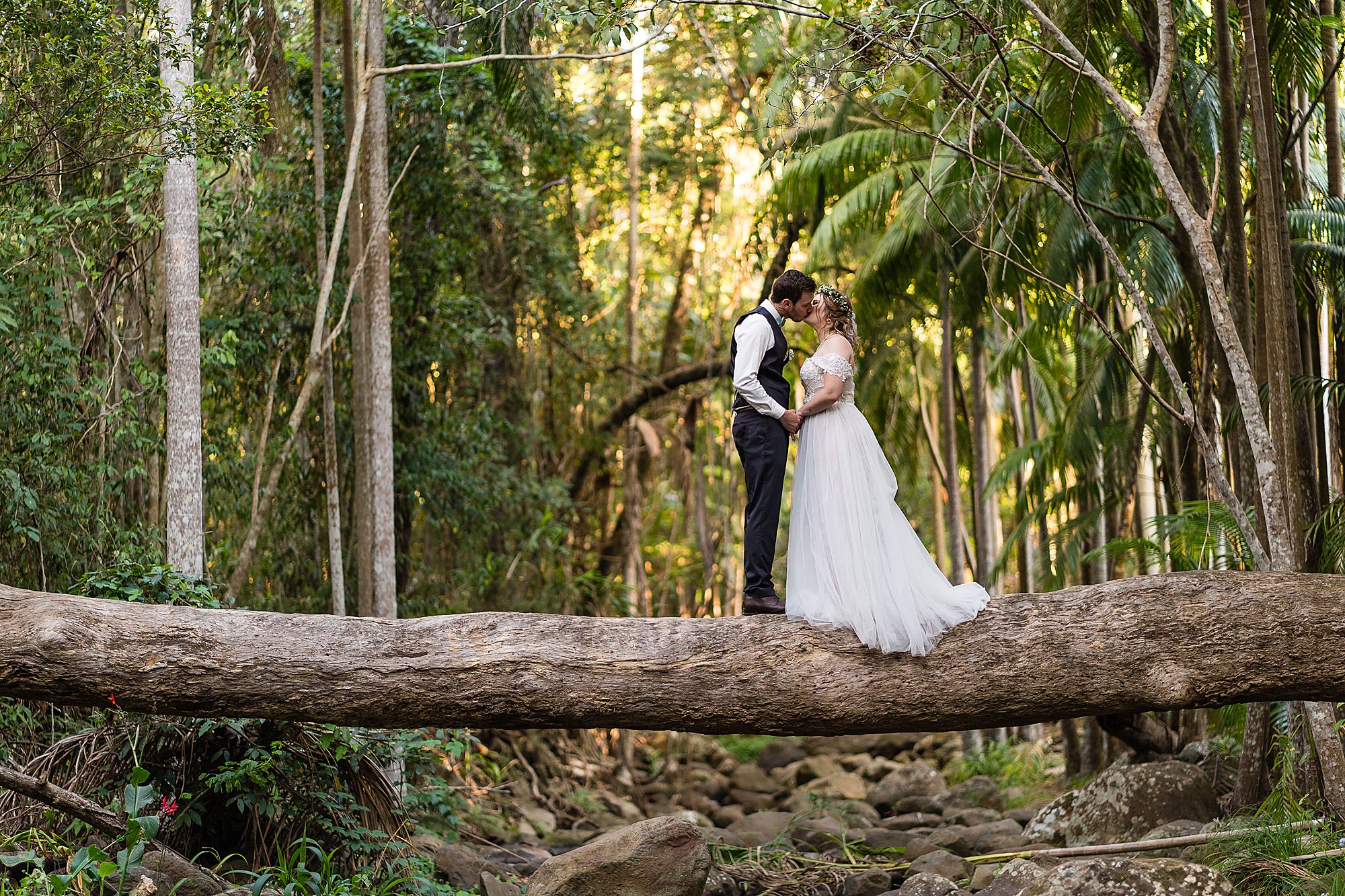 Cedar Creek Lodges Wedding, Mt Tamborine Jasmin + Daniel